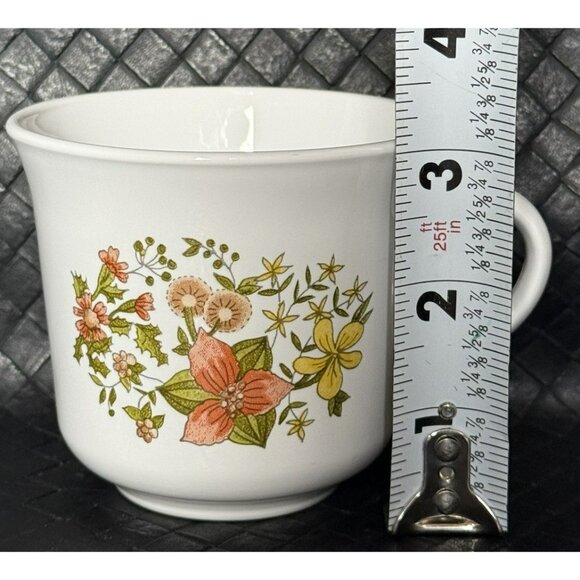 CORELLE CORNING INDIAN SUMMER COFFEE MUGS CUPS SET OF 4 Retired 1977 To 1986 - Picture 3 of 7